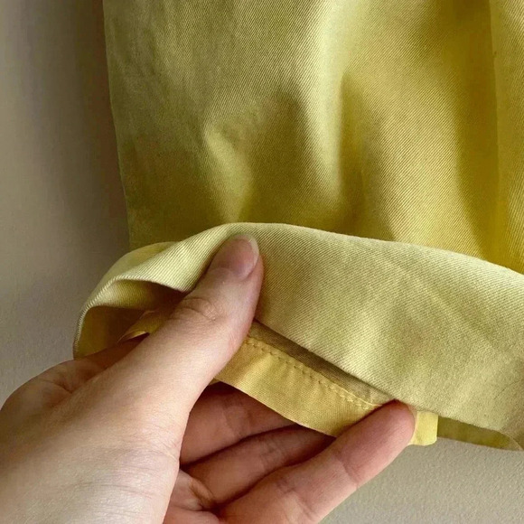 BCBGMaxAzria Paper Bag Skirt, Dusty Yellow, Size 8 - Picture 6 of 16